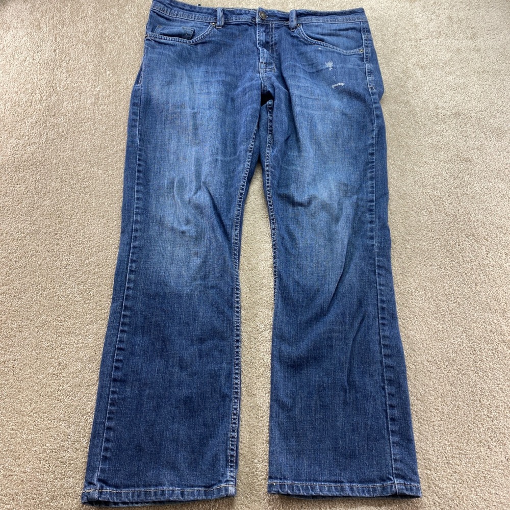 Buffalo David Bitton Jeans Mens 36x32 Straight‎ Leg Blue Denim (38X29)